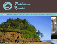 Tablet Screenshot of neskowinresort.com